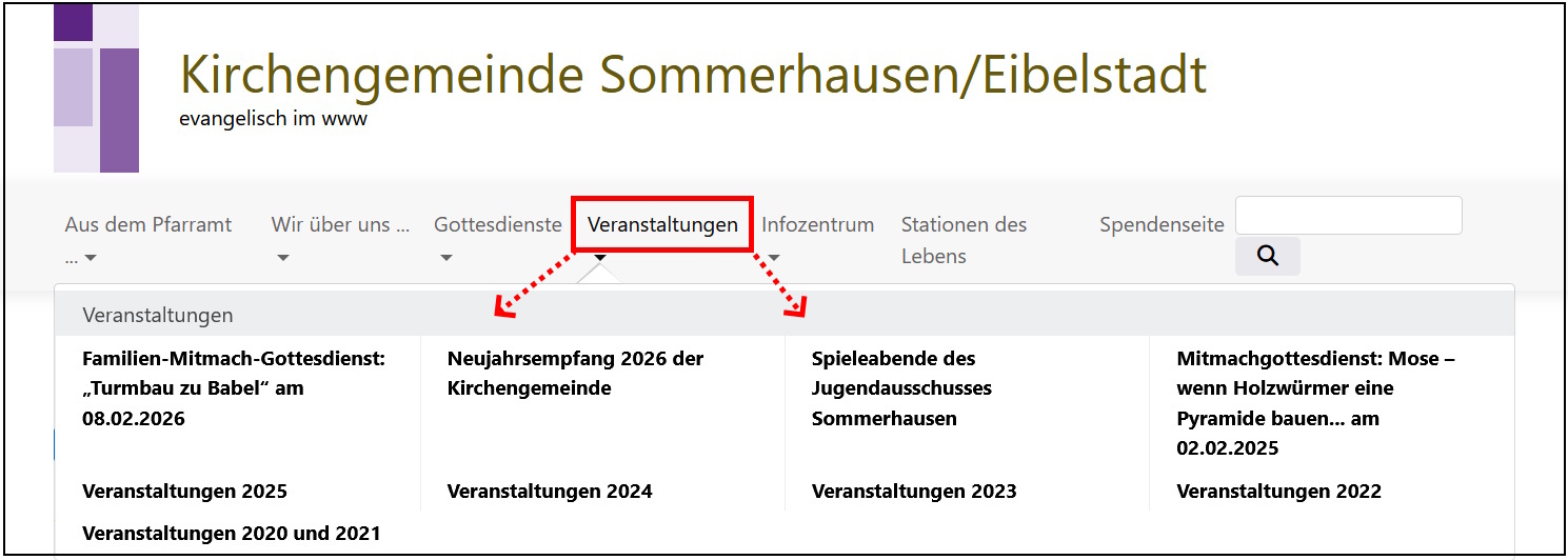 Seite Veanstaltungen