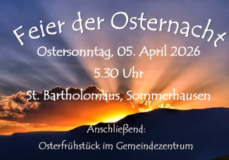 Feier der Osternacht, 05.04.2026