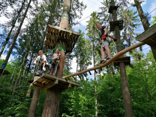 Ausflug in den Kletterwald